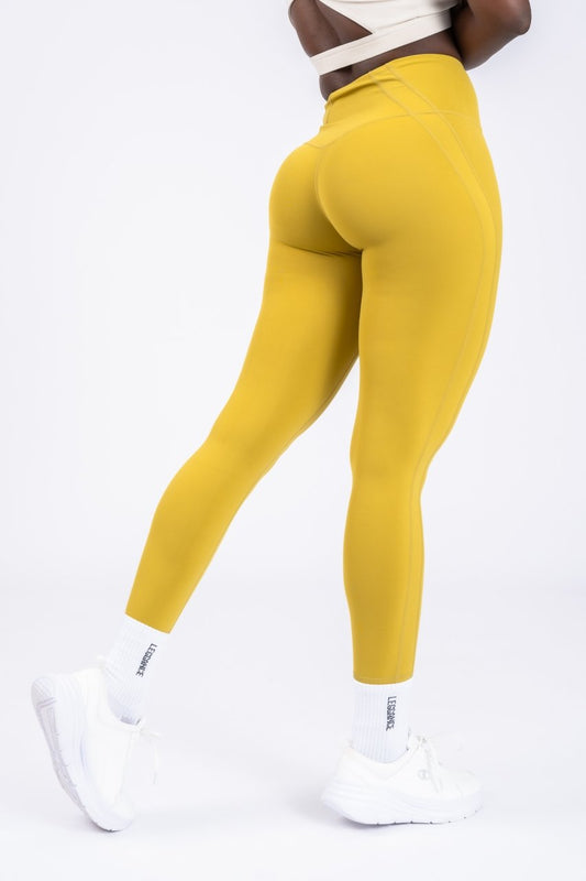 ContourLine Satin-Gold Leggings