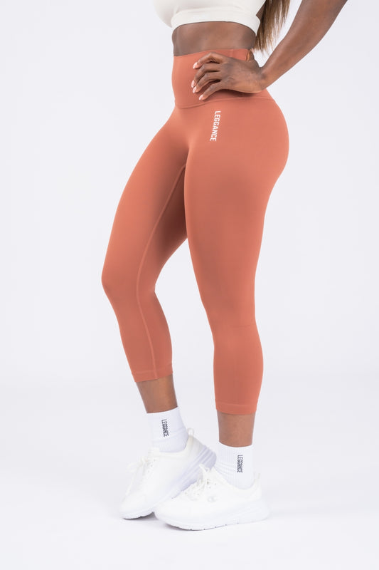 Soft-Skin Capri Bronze Leggings