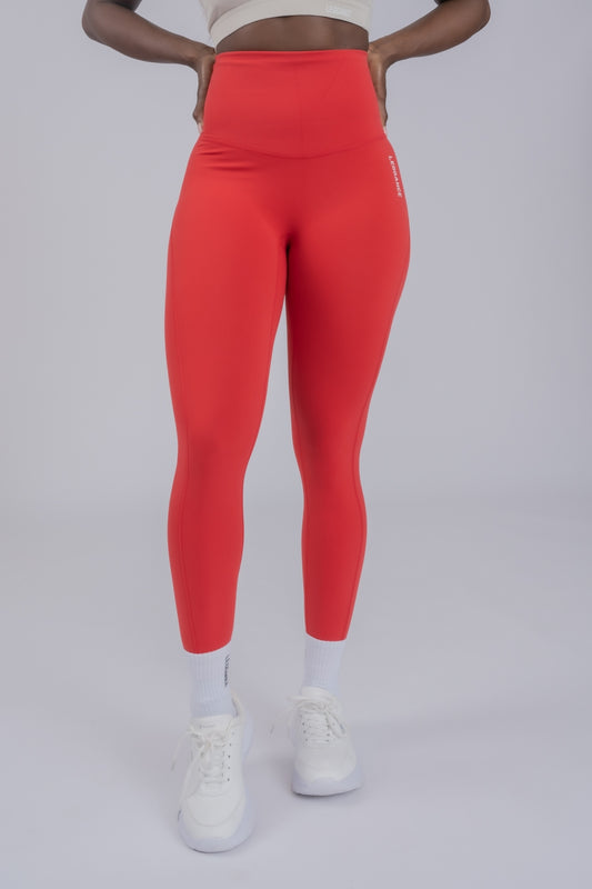 Ultra High-Waist Red Leggings