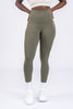 Leggings de talle ultra alto color verde alquitranado